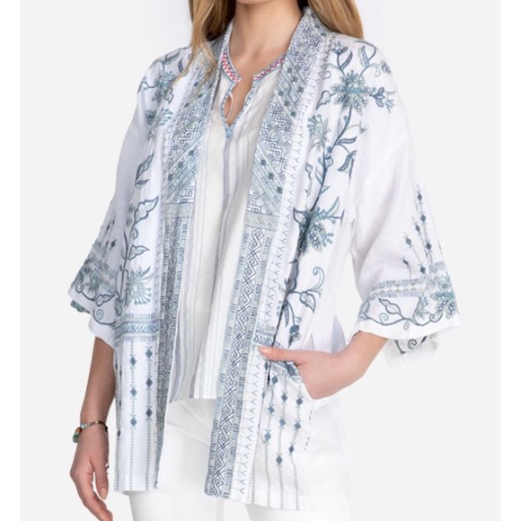 Johnny Was Maike Linen Kimono - Picture 2 of 7
